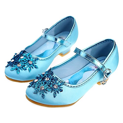 

Girls' Flower Girl Shoes / Tiny Heels for Teens Satin Heels Toddler(9m-4ys) / Little Kids(4-7ys) / Big Kids(7years ) Rhinestone / Beading Silver / Blue Spring / Fall / Wedding / Party & Evening