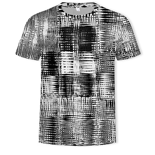 

Men's Graphic Print T-shirt - Cotton Round Neck Black