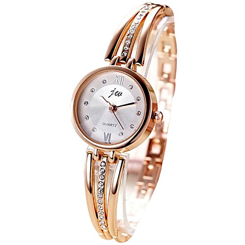 

Women's Bracelet Watch Diamond Watch Classic Fashion Silver Rose Gold Stainless Steel Chinese Quartz Silver black / silver Rose Gold Chronograph Cute Imitation Diamond 1 pc Analog One Year Battery