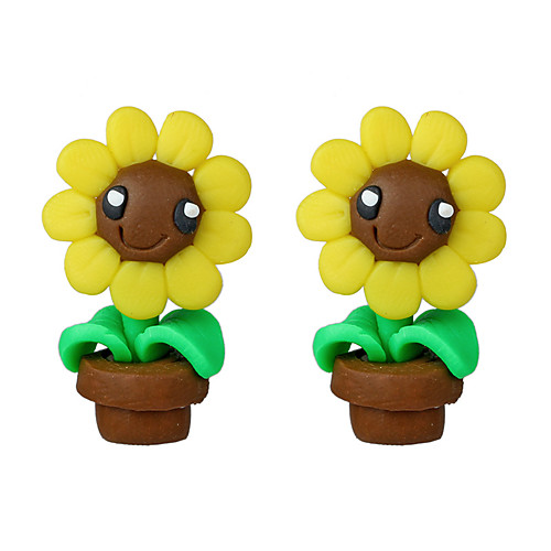 

Women's Stud Earrings Drop Earrings Earrings Sunflower Cute for Kids Earrings Jewelry Yellow For Date 1 Pair