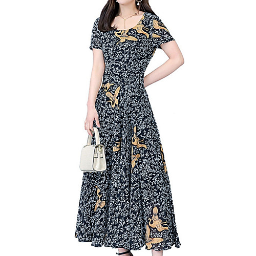 

Жен. Классический Оболочка Платье - Цветочный принт Средней длины