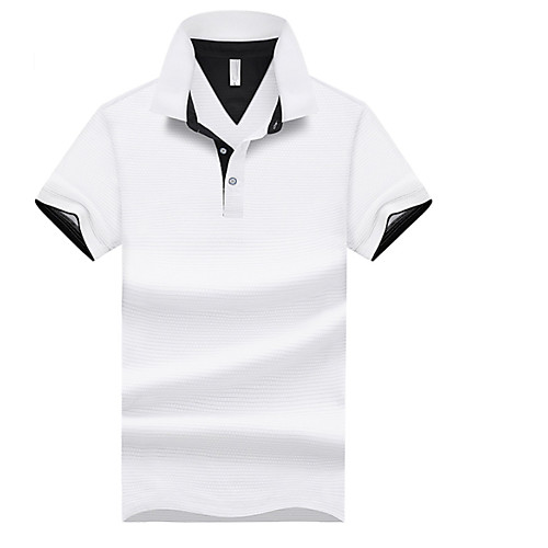 

Муж. Polo Рубашечный воротник Однотонный Серый XXL