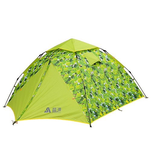 

Sheng yuan 3 человека Семейный кемпинг-палатка На открытом воздухе С защитой от ветра Дожденепроницаемый Воздухопроницаемость Двухслойные зонты Палатка 2000-3000 mm для
