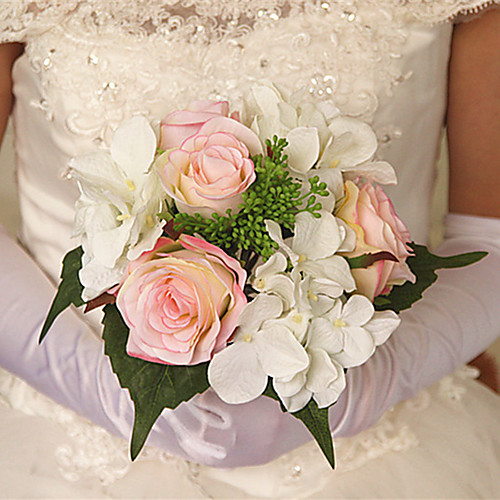 

Искусственные Цветы 1 Филиал Классический Свадебные цветы Пастораль Стиль Розы Гортензии Вечные цветы Букеты на стол