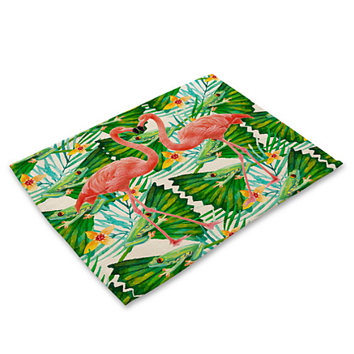 

Современный Нетканые Квадратный Салфетки-подстилки С узором Экологичные Настольные украшения 1 pcs