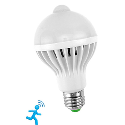 

1шт 5 W Умная LED лампа 300-450 lm E26 / E27 10 Светодиодные бусины SMD 5730 Датчик Smart Инфракрасный датчик Белый 85-265 V / RoHs