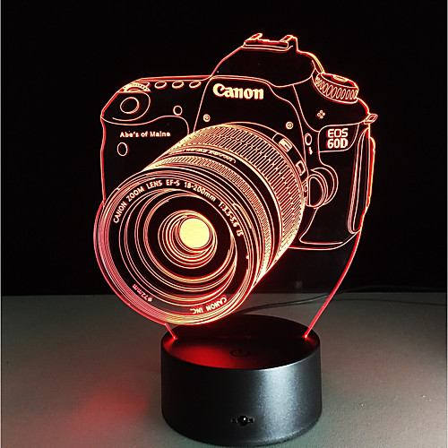 

1 шт. Поддельные камеры 3D USB ночные огни для детей с изменением цвета творческого 5 В