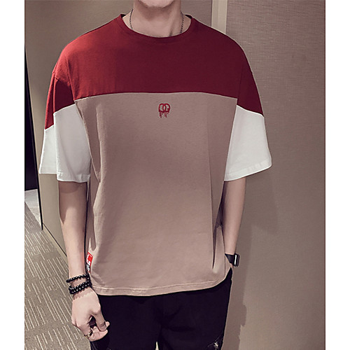 

Муж. Футболка Круглый вырез Геометрический принт Черный XL