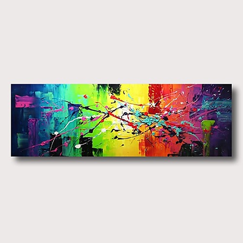 

Oil Painting Hand Painted - Abstract Comtemporary Modern Stretched Canvas