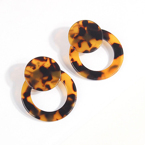 

Жен. Серьги-кольца Серьги Бижутерия Белый / Коричневый Назначение Повседневные 1 пара