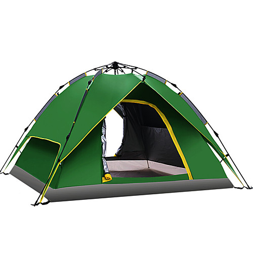 

3 человека Семейный кемпинг-палатка На открытом воздухе С защитой от ветра Дожденепроницаемый Воздухопроницаемость Двухслойные зонты Карниза Палатка 2000-3000 mm для