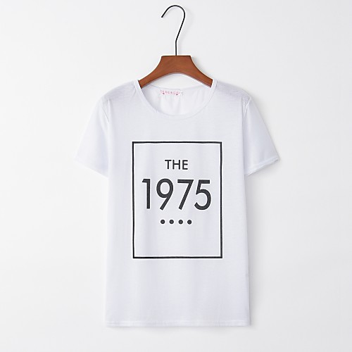 

Жен. С принтом Футболка Буквы Белый M