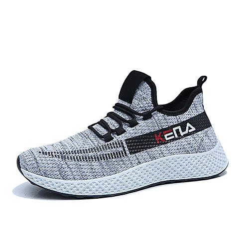 

Муж. Комфортная обувь Tissage Volant Весна Спортивные Спортивная обувь Беговая обувь Дышащий Черный / Серый / Черно-белый