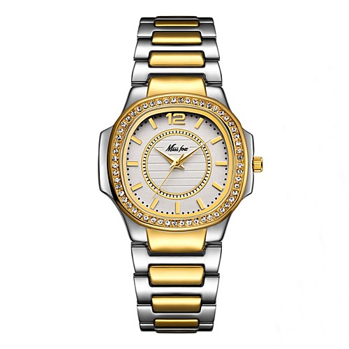 

Жен. Кварцевые Diamond Watch Блестящие Цветной Серебристый металл Золотистый Нержавеющая сталь Японский Кварцевый Золотой Белый Серебряный Секундомер Повседневные часы Имитация Алмазный 30 m 1 ед.