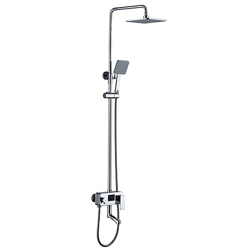 

Смеситель для душа - Современный Хром На стену Керамический клапан Bath Shower Mixer Taps / Нержавеющая сталь / Одной ручкой Два отверстия
