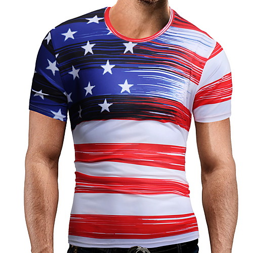 

Муж. Футболка Контрастных цветов Красный XL