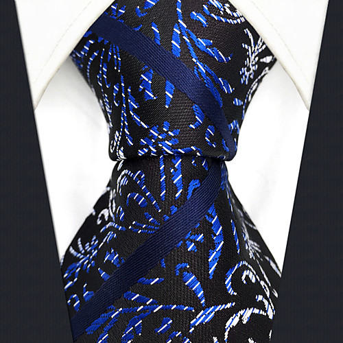 

Men's Party / Work / Basic Necktie - Striped / Floral / Jacquard