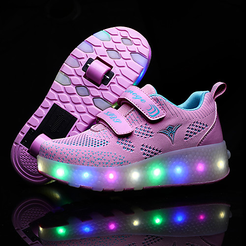 

Boys' / Girls' LED Shoes Synthetics Sneakers Little Kids(4-7ys) / Big Kids(7years ) Luminous Pink / Blue Spring / Fall