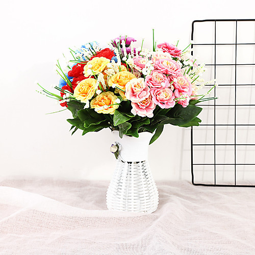 

Искусственные Цветы 1 Филиал Односпальный комплект (Ш 150 x Д 200 см) Простой стиль Modern Суккулентные растения Букеты на стол