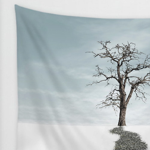 

Цветы Декор стены Полиэстер Современный Предметы искусства, Стена Гобелены Украшение