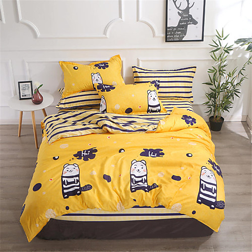 

Пододеяльник наборы Мультипликация / Stripes / Рябь Полиэстер С принтом 4 предметаBedding Sets