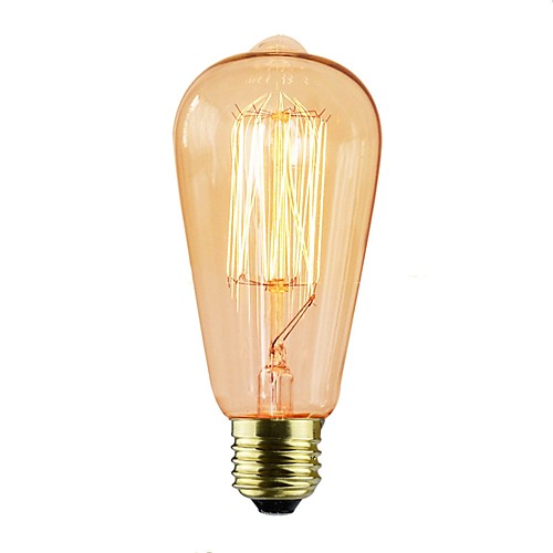 

6шт 40 W E26 / E27 ST64 Лампа накаливания Vintage Эдисон лампочка 220-240 V / 110-120 V