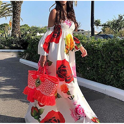 

Жен. С летящей юбкой Платье На бретелях Макси