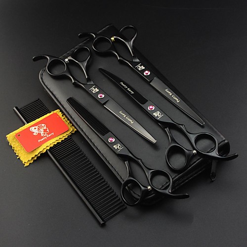 

Dog Rabbits Cat Grooming Grooming Scissors Stainless steel Scissor Portable Pet Grooming Supplies Black