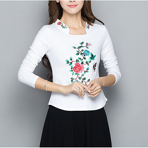 

Жен. Футболка Цветочный принт Белый XXL