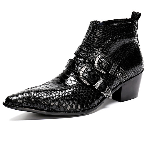 

Муж. Fashion Boots Наппа Leather Наступила зима На каждый день / Английский Ботинки Сохраняет тепло Ботинки Черный / Для вечеринки / ужина