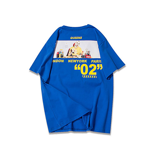 

Муж. Футболка Геометрический принт Синий XL