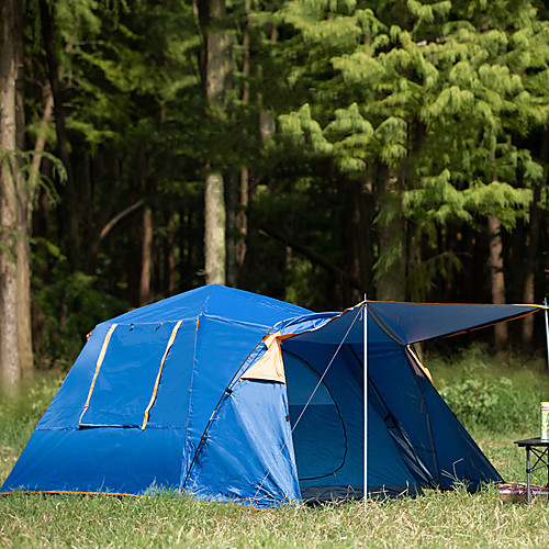 фото FLYTOP 8 человек Семейный кемпинг-палатка На открытом воздухе Водонепроницаемость С защитой от ветра Ультрафиолетовая устойчивость Двухслойные зонты Палатка >3000 mm для Lightinthebox