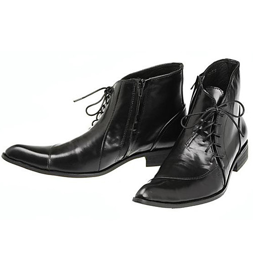 

Муж. Fashion Boots Наппа Leather Осень / Наступила зима На каждый день / Английский Ботинки Сохраняет тепло Ботинки Черный
