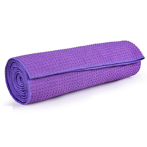 фото Коврик для йоги противоскользящий, складной, удобный, прочный сверхтонкие волокна для зеленый, синий, аметистовый Lightinthebox