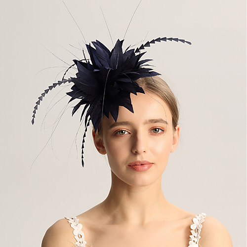 

Лен / Перья Fascinators с Пух 1шт Свадьба / Особые случаи Заставка
