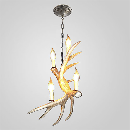 

JSGYlights 4-Light Свеча-стиль Люстры и лампы Рассеянное освещение Окрашенные отделки Смола Новый дизайн 110-120Вольт / 220-240Вольт