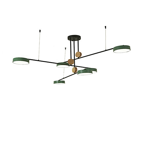 

QINGMING 6-Light Мини Люстры и лампы Торшер Электропокрытие Окрашенные отделки Металл Мини 110-120Вольт / 220-240Вольт Теплый белый / Холодный белый