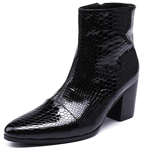 

Муж. Fashion Boots Наппа Leather Осень / Наступила зима Классика / На каждый день Ботинки Сохраняет тепло Сапоги до середины икры Черный / Для вечеринки / ужина / Для вечеринки / ужина