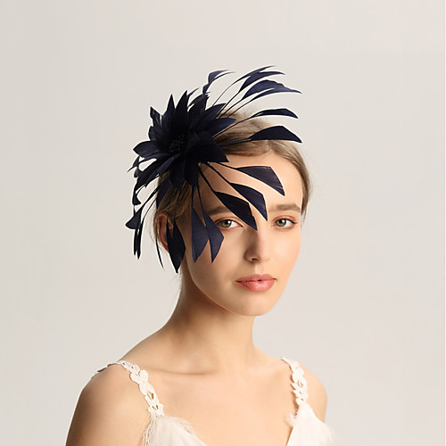 

Лен / Перья Fascinators с Пух 1шт Свадьба / Особые случаи Заставка