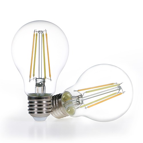 

2шт затемняемые светодиодные смарт-лампы a19 4.5w прозрачное стекло 120v теплый белый до дневного света 2700-5000k работа с alexa (эхо-штекеры) не требуется