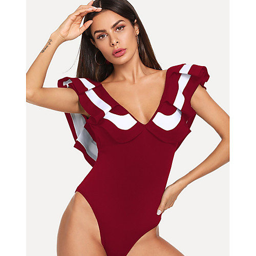 

Жен. Bodysuit Однотонный Черный M