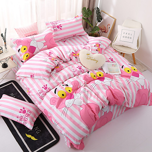

Пододеяльник наборы Мультипликация / Stripes / Рябь Полиэстер С принтом 4 предметаBedding Sets