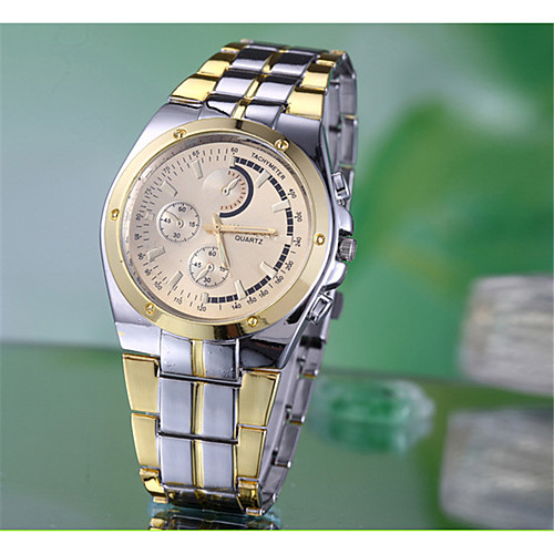 

Муж. Нарядные часы Кварцевый Золотистый Повседневные часы Аналоговый На каждый день Мода - Золотой серебро / Нержавеющая сталь