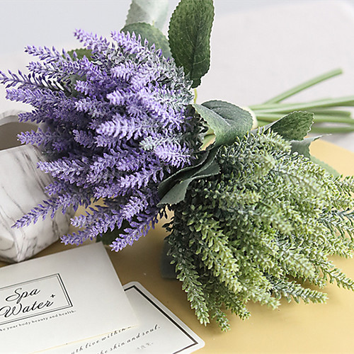 

Искусственные Цветы 8.0 Филиал Классический Свадьба Пастораль Стиль Светло-голубой Букеты на стол