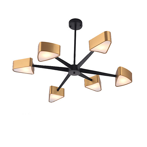 

QINGMING 6-Light Мини Люстры и лампы Рассеянное освещение Электропокрытие Окрашенные отделки Металл Мини 110-120Вольт / 220-240Вольт