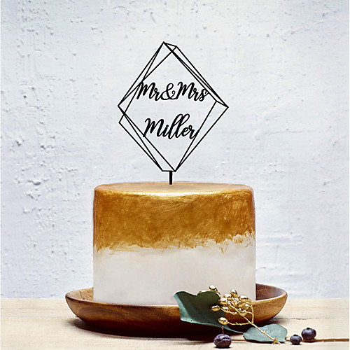 

Украшения для торта Классика / Креатив / Свадьба На заказ / Романтика Акрил Свадьба / Вечерние с Однотонные 1 pcs Пенополиуретан