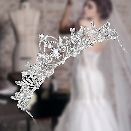 

Women's Ladies For Homecoming Royalty Crystal Alloy Silver