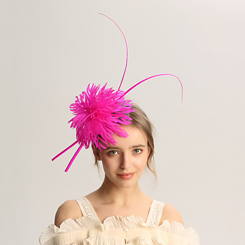 

Лен / Перья Fascinators с Пух 1шт Свадьба / Особые случаи Заставка