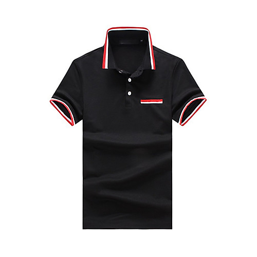 

Муж. Polo Контрастных цветов Черный L