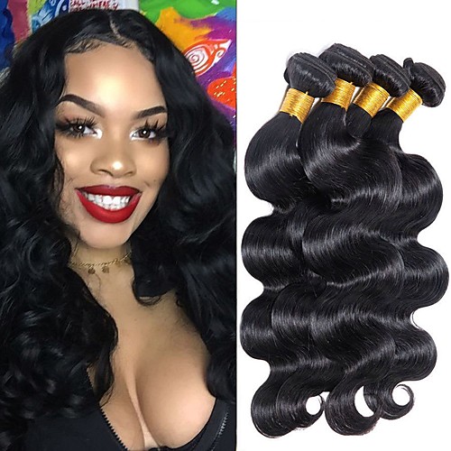 

4 Связки Индийские волосы Естественные кудри 100% Remy Hair Weave Bundles Человека ткет Волосы Удлинитель Пучок волос 8-28 дюймовый Естественный цвет Ткет человеческих волос